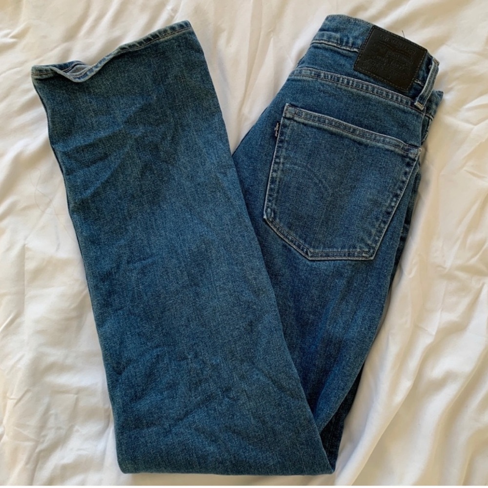 Levi’s: Made and Crafted 701 Selvedge Jeans in Medium Stonewash size W26/L30